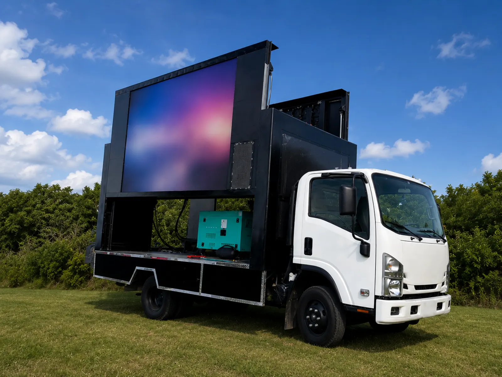 Camión con pantalla LED móvil para exteriores